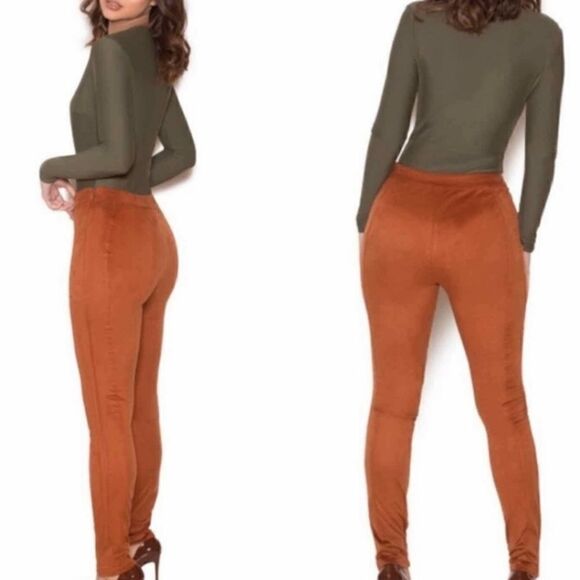 House of CB NWT Sazan Suede Like Soft Bodycon Pants Size XS - Picture 1 of 10